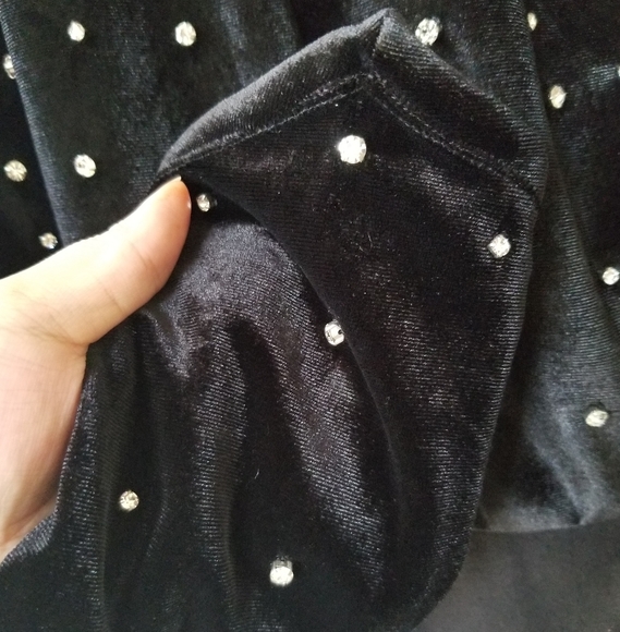 RETROFETE Velvet Embellished One Shoulder Bodysuit - Picture 13 of 16